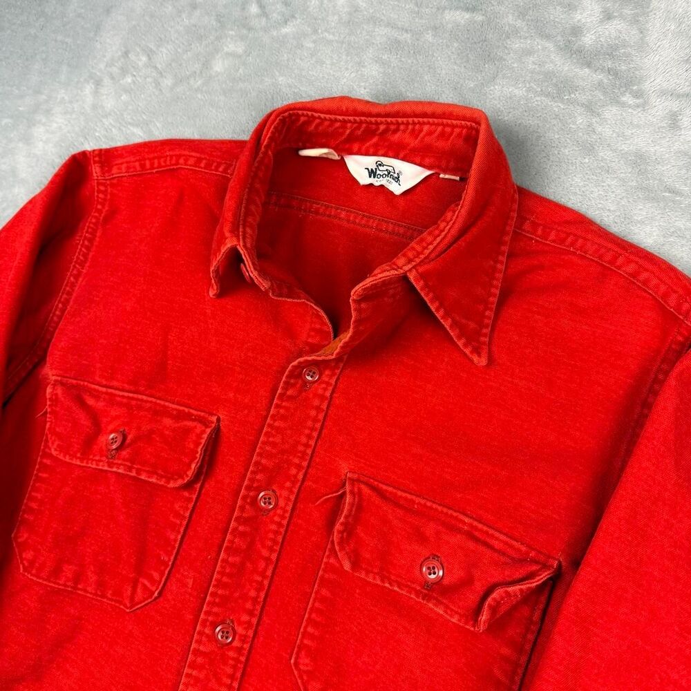 Woolrich Men's Red and Orange Shirt